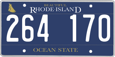 RI license plate 264170
