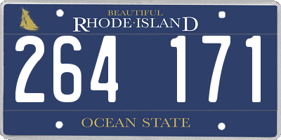 RI license plate 264171