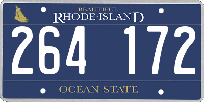 RI license plate 264172