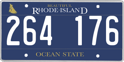 RI license plate 264176