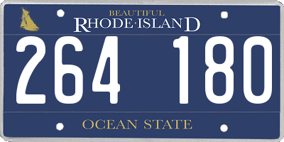 RI license plate 264180