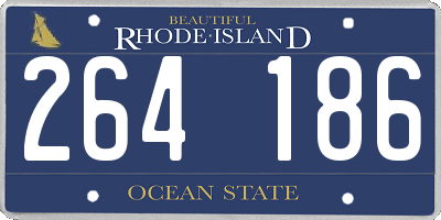 RI license plate 264186