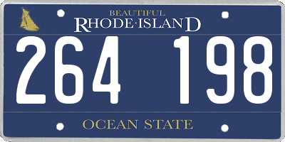 RI license plate 264198