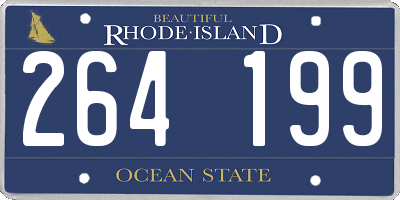 RI license plate 264199