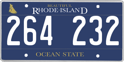 RI license plate 264232