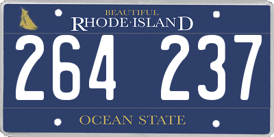 RI license plate 264237