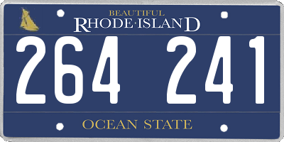 RI license plate 264241