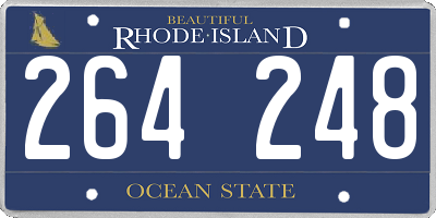 RI license plate 264248