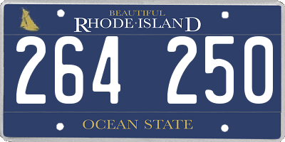 RI license plate 264250