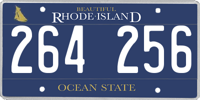 RI license plate 264256