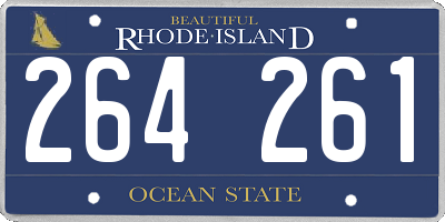 RI license plate 264261