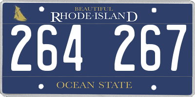 RI license plate 264267