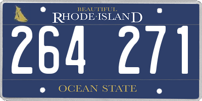 RI license plate 264271