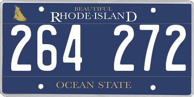 RI license plate 264272
