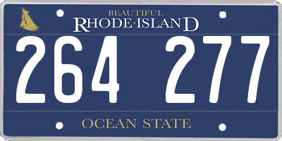 RI license plate 264277