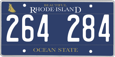 RI license plate 264284