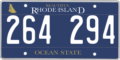 RI license plate 264294