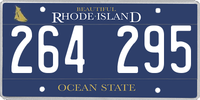 RI license plate 264295