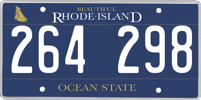 RI license plate 264298