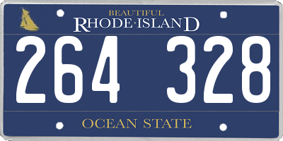 RI license plate 264328