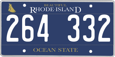 RI license plate 264332