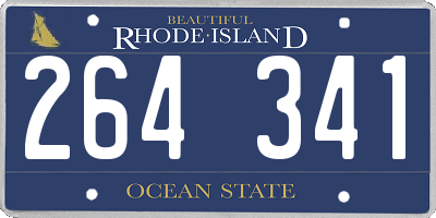 RI license plate 264341