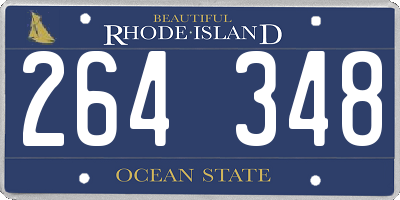 RI license plate 264348