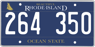RI license plate 264350