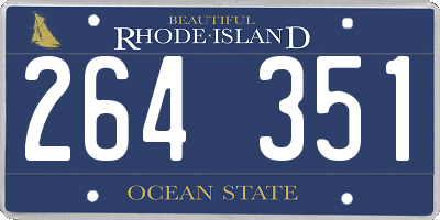 RI license plate 264351