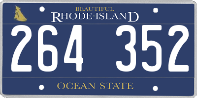 RI license plate 264352