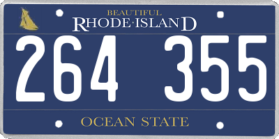 RI license plate 264355