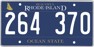 RI license plate 264370