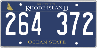 RI license plate 264372