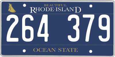 RI license plate 264379