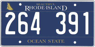 RI license plate 264391
