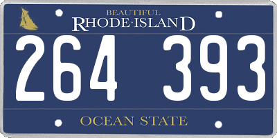 RI license plate 264393
