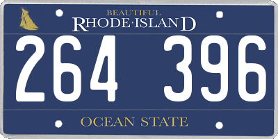 RI license plate 264396