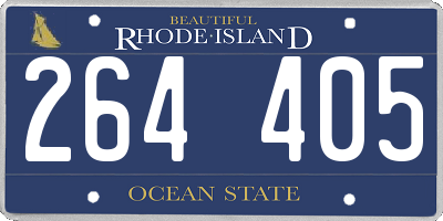 RI license plate 264405