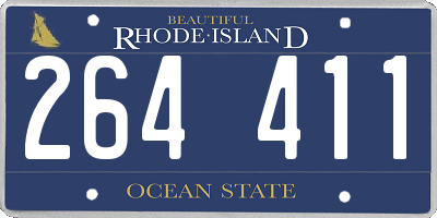 RI license plate 264411