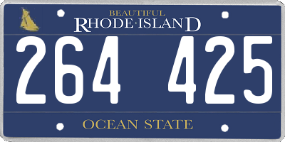 RI license plate 264425