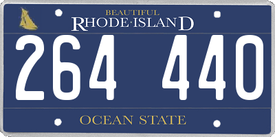 RI license plate 264440