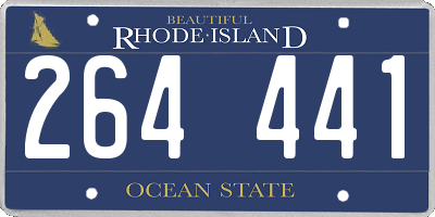 RI license plate 264441