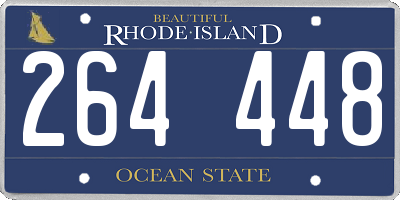 RI license plate 264448