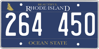 RI license plate 264450