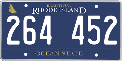 RI license plate 264452