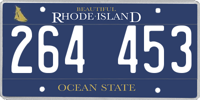 RI license plate 264453