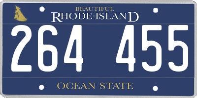 RI license plate 264455