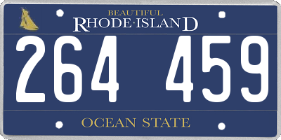 RI license plate 264459