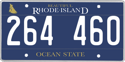 RI license plate 264460