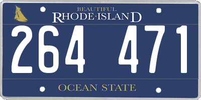 RI license plate 264471